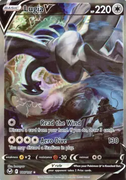 2022 Pokemon Silver Tempest Lugia V Alt Art #186/195 Full Art Holo - Image 1