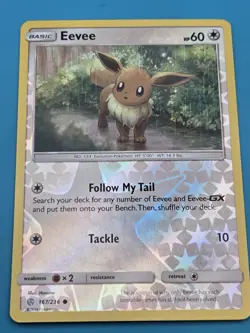 Eevee 167/236 Sm-Cosmic Eclipse Reverse Holo NM - Image 1