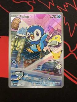 Piplup 042 First Partner Illustration Collection Holo Promo Pokemon English NM - Image 1