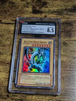 Yugioh Blue Eyes White Dragon SKE-001 1st Edition CGC 8.5 NM/MINT+ Super Rare - Image 1