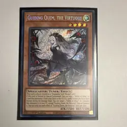 Yu-Gi-Oh! Guiding Quem, the Virtuous CYAC-EN011 Secret Rare 1st Edition NM - Image 1