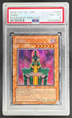 54052826 Jinzo 2002 Yu-Gi-Oh! Pharaoh's Servant #PSV-000 PSA 8 - Image 1
