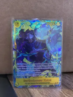 One Piece Bartholomew Kuma OP12-119 Legacy Master Secret Rare Foil Alt Art Eng - Image 1
