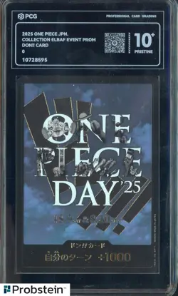 2025 One Piece Japanese Coll ELBAF Event Promo DON!! Card PCG 10 PRISTINE #2 - Image 1