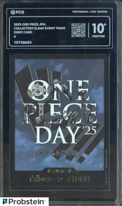 2025 One Piece Japanese Coll ELBAF Event Promo DON!! Card PCG 10 PRISTINE #4 - Image 1