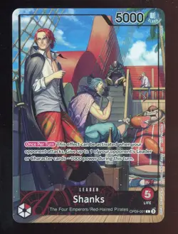 One Piece English OP09-001 Shanks Alternate Art Leader - Image 1