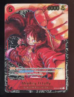 One Piece English ST01-012 Monkey D Luffy 1st Anniversary Super Rare - Image 1