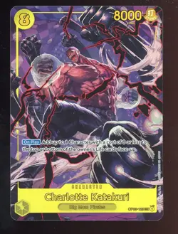 One Piece English OP03-123 Charlotte Katakuri Alternate Art Secret Rare - Image 1