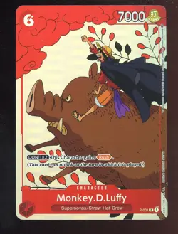 One Piece English P-001 Monkey D Luffy Gift Collection 2023 Promo - Image 1