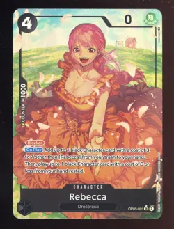 One Piece English OP05-091 Rebecca Alternate Art Super Rare - Image 1