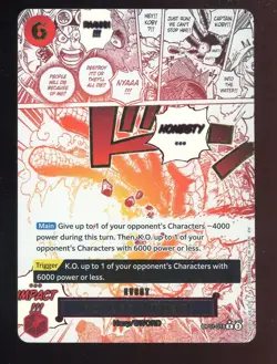 One Piece English OP11-018 Honesty Impact Event Manga Alternate Art - Image 1