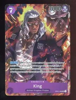 One Piece English OP01-096 King Alternate Art Super Rare - Image 1