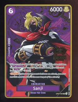 One Piece English OP07-064 Sanji 2nd Anniversary Alternate Art - Image 1