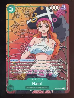 One Piece English OP02-036 Nami Alternate Art Super Rare - Image 1