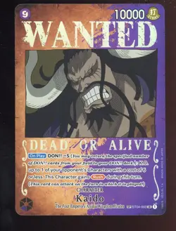 One Piece English ST04-003 Kaido Wanted Poster SP Alternate Art SR - Image 1
