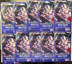 (10) x One Piece Sleeved Booster Pack The Azure Seas Seven English Sea’s OP-14 - Image 1
