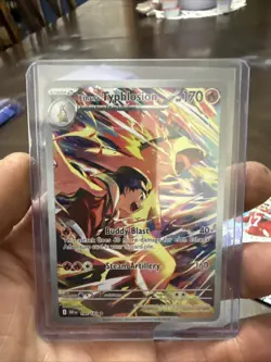 Pokemon TCG Ethan's Typhlosion Destined Rivals Illustration Rare Card 190/182 - Image 1