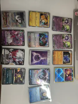 Pokemon TCG Lot Of 12 Cards And Dice - Image 1