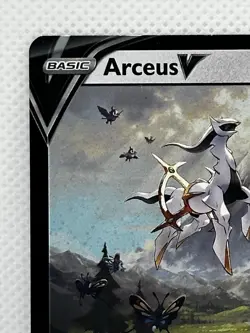 Pokemon Arceus v TCG SWSH204 Sword & Shield Promo Full Art Holo Card - Image 4