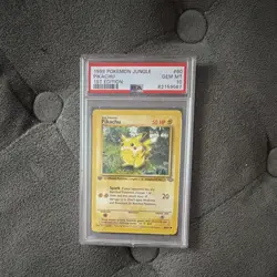 Pokemon Jungle Pikachu 1st Edition PSA 10 1999 Card 60/64 English - Image 1