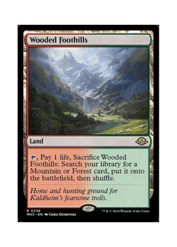 Magic the Gathering MTG MH3 Wooded Foothills 236 Regular Near Mint - Image 1
