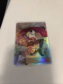 Pokemon TCG Jessie & James Trainer Full Art Ultra Rare Card 68/68 Hidden Fates - Image 1