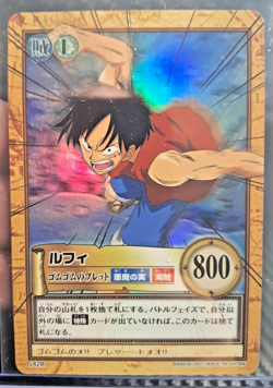 BANDAI One Piece Hyper Battle C428 GEAR LUFFY HOLO FOIL SCARCE VINTAGE CARD TCG - Image 1
