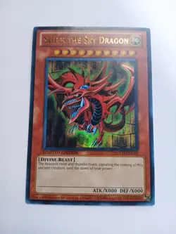 YuGiOh! Egyptian Gods Card SetObelisk Slifer Ra YGLD-ENG01-03 Limited Edition - Image 2