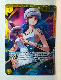 One Piece Trafalgar Law EB03-100 Full Art Foil 6000 Power Heroines Edition Card - Image 2
