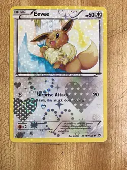 Pokemon Eevee Holo TCG Card RC14/RC25 Legendary Treasures Radiant Collection - Image 1
