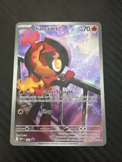 Pokemon TCG Charcadet 022 ETB Black Star Promo Phantasmal Flames NM Card *CLEAN* - Image 1