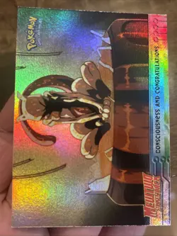 Pokemon Card TCG Topps Holo Rainbow Foil Mewtwo Strikes Back Nintendo Vintage - Image 1