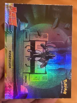 Pokemon TCG Card Holo Topps Mewtwo Strikes Back RAINBOW foil Armored Mewtwo GAS - Image 1