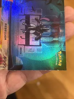 Pokemon TCG Card Holo Topps Mewtwo Strikes Back RAINBOW foil Armored Mewtwo GAS - Image 3