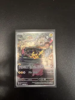 Pokemon TCG Scarlet & Violet Pikachu Illustration Holo Card 173/165 151 Series - Image 1