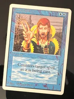 Magic the Gathering MTG Unlimited Counterspell LP (Beta Bob) - Image 1