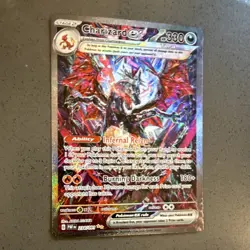Pokemon Charizard EX Full Art Holo 330 HP SV: Paldean Fates 234/091 Card - Image 1