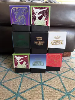 8 Full Elite Trainer Boxes Full Of Assorted Pokemon Cards - Image 2