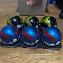 Pokemon TCG PokeBall Tin Set of 6 EMPTY Tins (No Cards) - Image 1