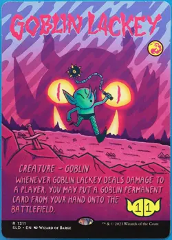 Goblin Lackey (Secret Lair 1311 Promo) NM MTG MAGIC CARD (513062) ABUGames - Image 1