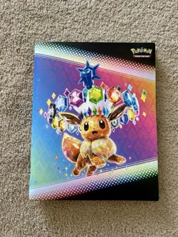 Pokemon TCG Mixed Card Lot Binder – Eevee Cover, Flutter Mane, Fuecoco - Image 1