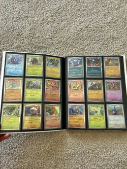 Pokemon TCG Mixed Card Lot Binder – Eevee Cover, Flutter Mane, Fuecoco - Image 3