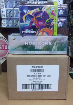 MTG MODERN 3 PLAY + EDGE COLLECTOR BOXES + FINAL FANTASY COMMANDER SET (4) - Image 1