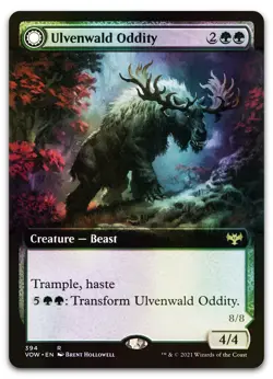 Ulvenwald Oddity (Extended Art) #394 (Foil) (NM) Crimson Vow VOW Magic MTG - Image 1