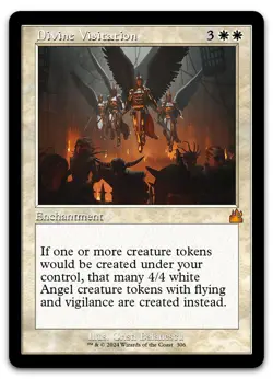 Divine Visitation (Retro Frame) #306 (NM) Ravnica Remastered RVR Magic MTG - Image 1