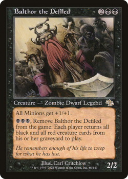 Balthor the Defiled #61 (HP) Judgment JUD Magic MTG - Image 1