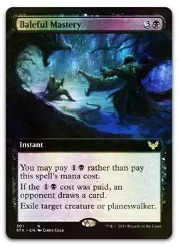 Baleful Mastery (Extended Art) #301 (Foil) (LP) Strixhaven STX Magic MTG - Image 1