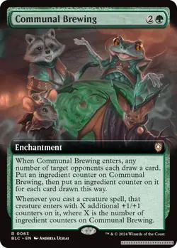Communal Brewing (Extended Art) [BLC - 63] - NM [Normal] TCG MTG - Image 1