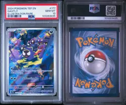 Pokemon Gastly 177/162 PSA 10 Temporal Forces Illustration Rare Full Art 2024 - Image 3