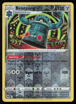Bronzong 112/189 Reverse Holo Pokemon TCG SWSH10: Astral Radiance NM - Image 1
